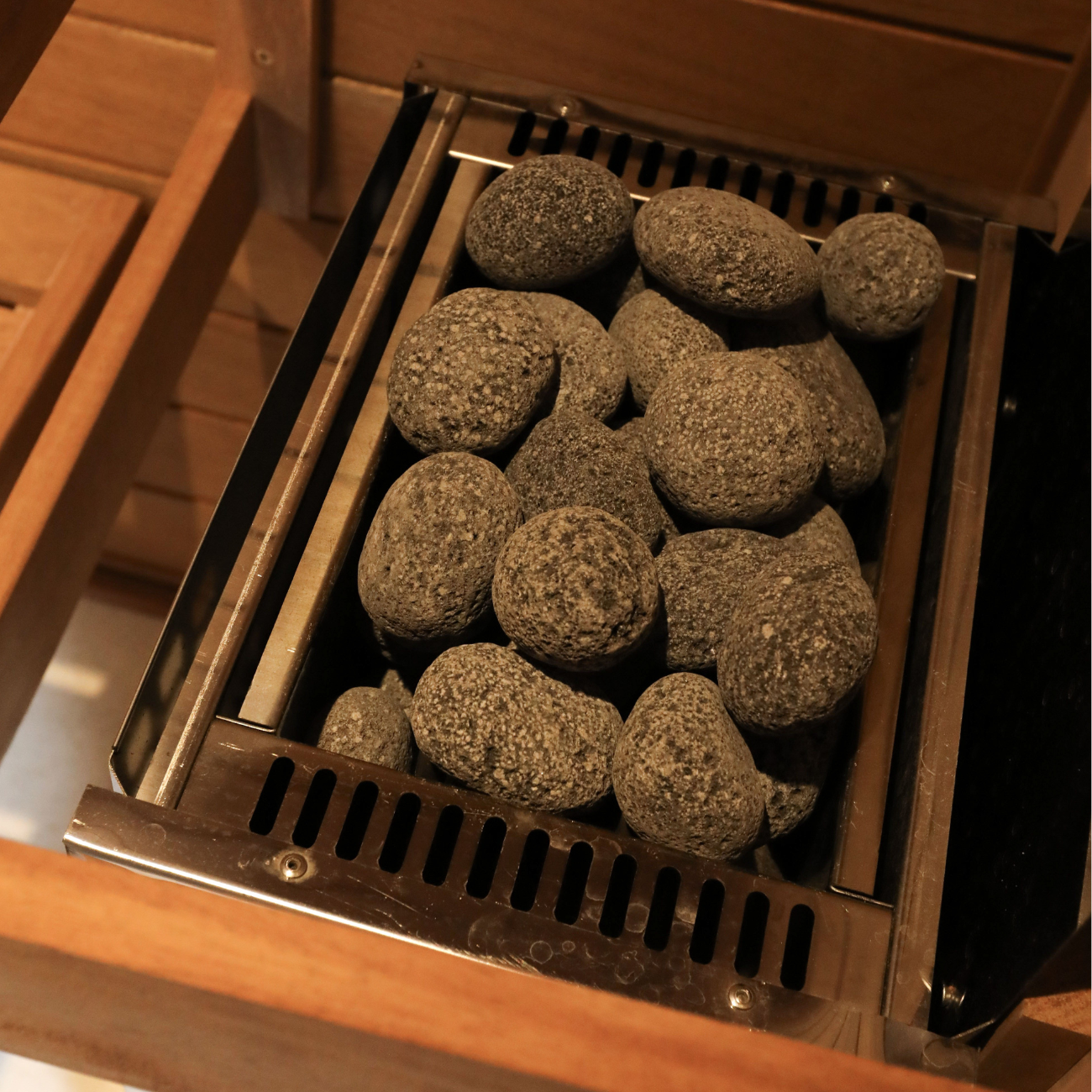 Samsora 701VT sauna stones accessory - premium volcanic rocks for steam generation, heat retention and authentic sauna experience enhancement