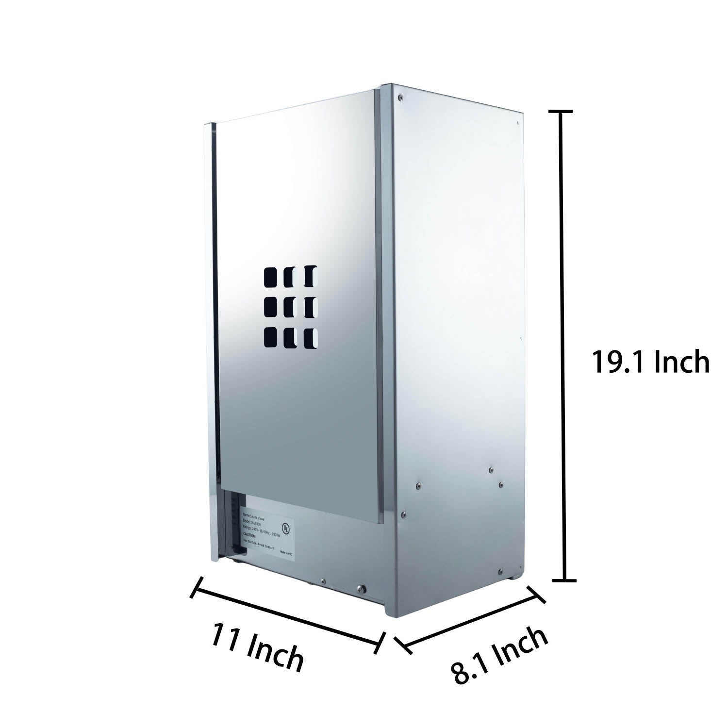 Samsora steam generator heater display - compact stainless steel heating system showcasing advanced technology for rapid steam production and energy efficiency