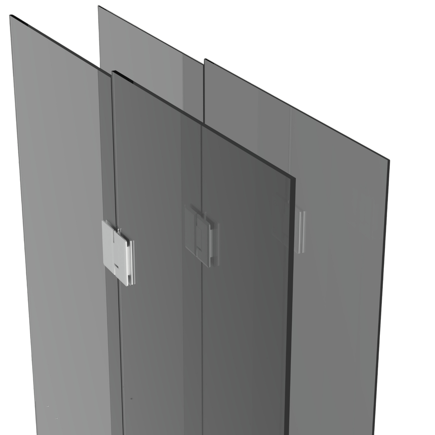Samsora 702VT tempered glass door display - 6mm safety-grade tempered glass entrance featuring heat-resistant construction, elegant transparency and secure hardware for African mahogany two-person outdoor steam sauna