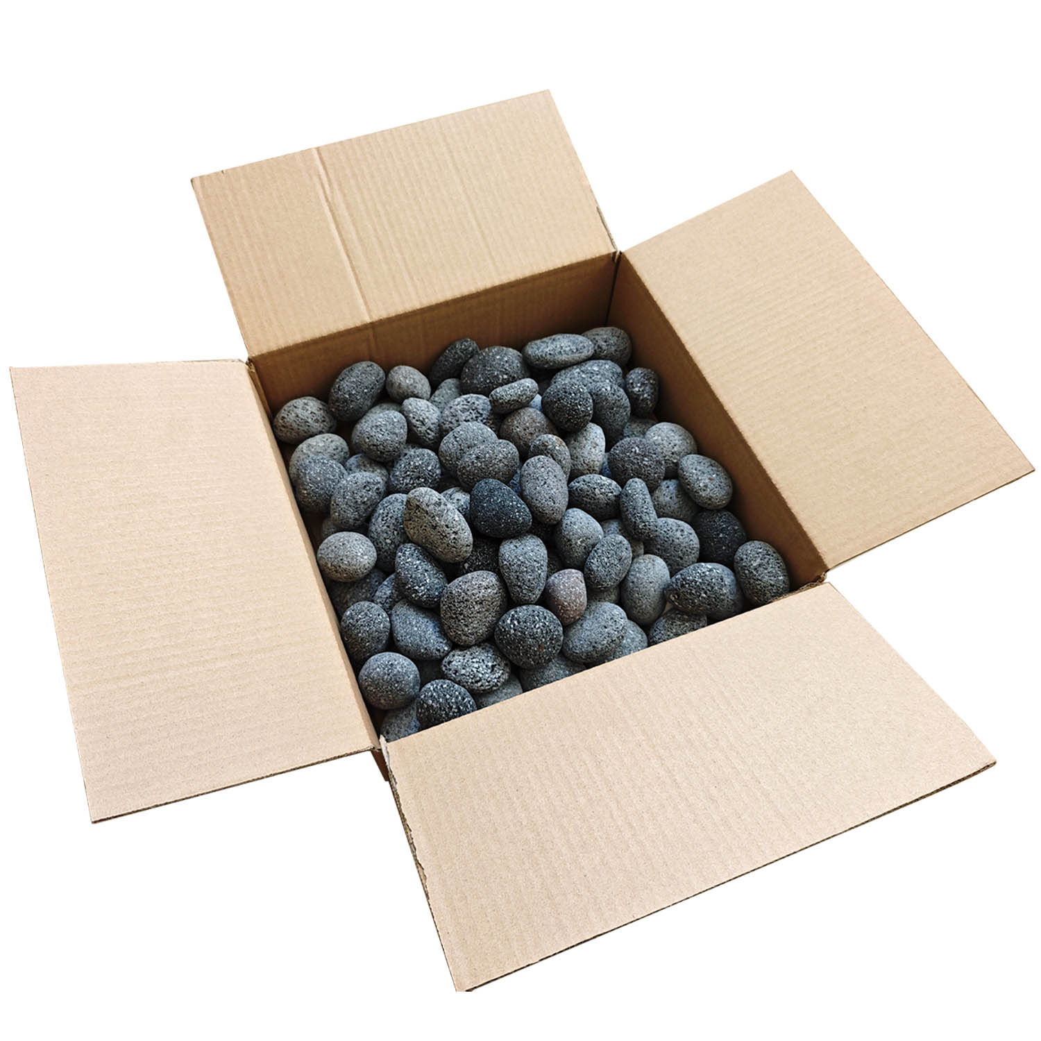 Samsora round sauna stones - smooth polished volcanic rocks for optimal heat retention and gentle steam release in premium saunas