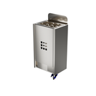  Samsora sauna heater frontal presentation - 2.5kW-3.8kW heating element with integrated stone holder and safety cage for authentic traditional steam experience